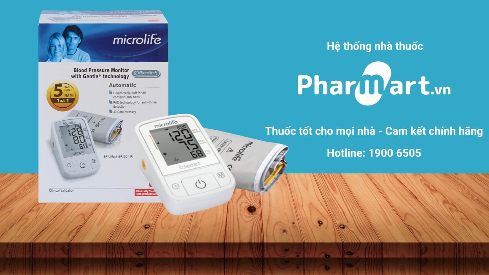 Máy đo huyết áp Microlife BP A2 Basic được phân phối chính hãng tại Pharmart