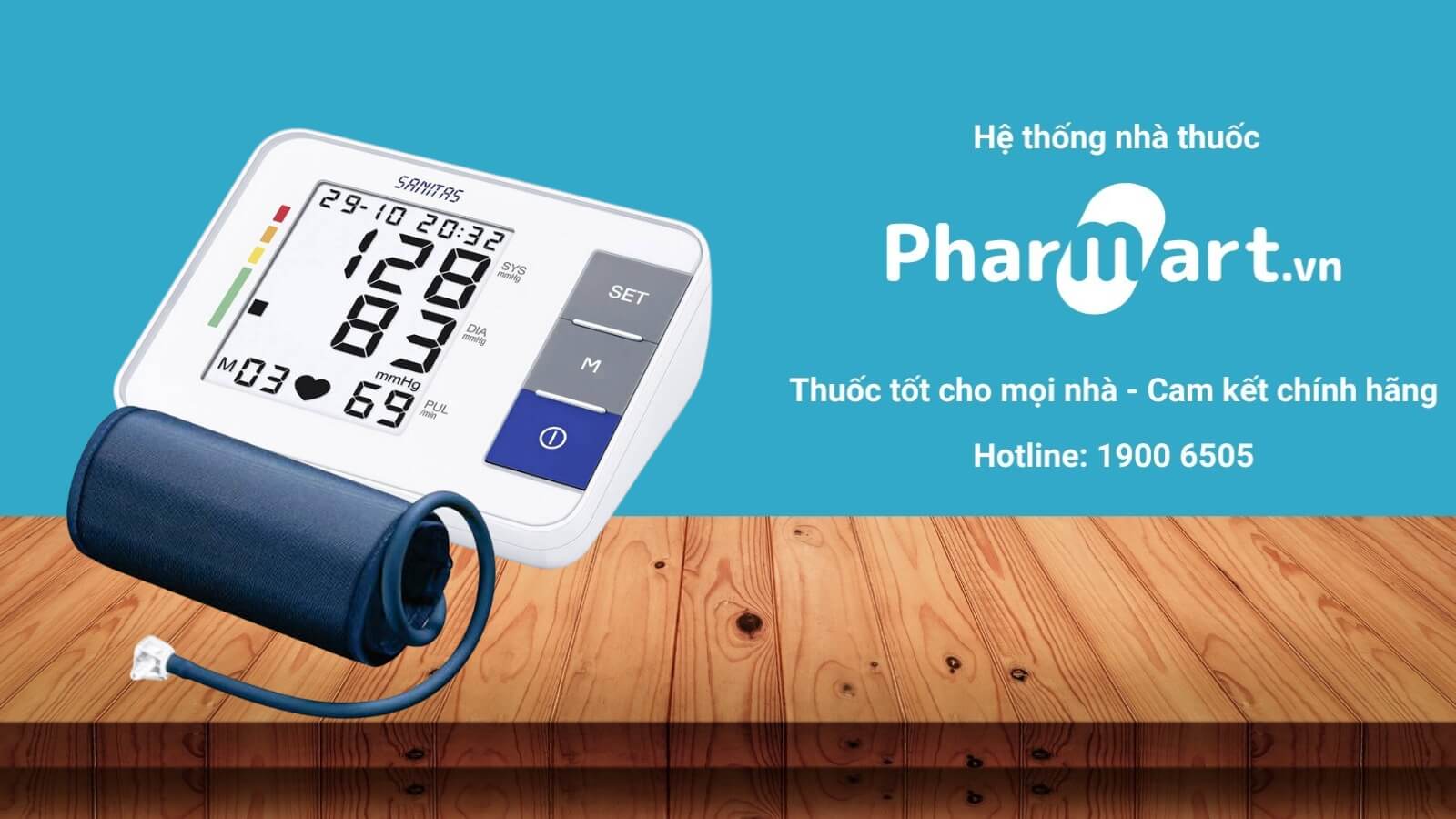 Máy đo huyết áp Sanitas SBM38 được phân phối chính hãng tại Pharmart.vn