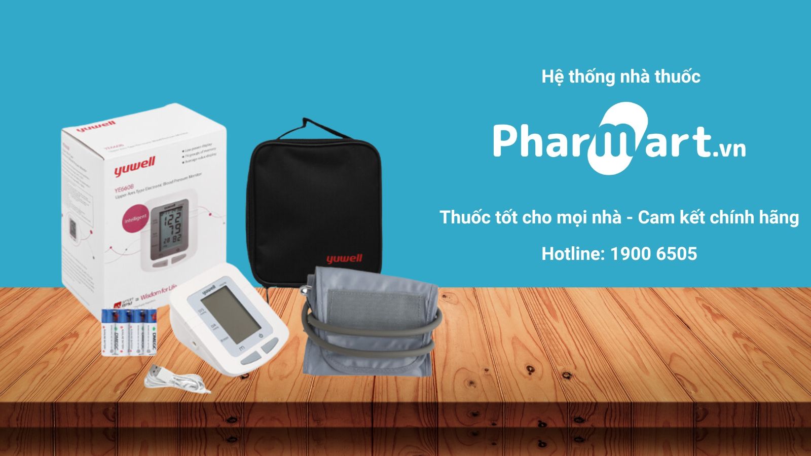 Mua ngay Máy đo huyết áp Yuwell YE660B tại Pharmart.vn