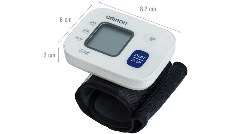 Máy đo huyết áp cổ tay Omron HEM-6161 có kích thước nhỏ gọn tiện lợi