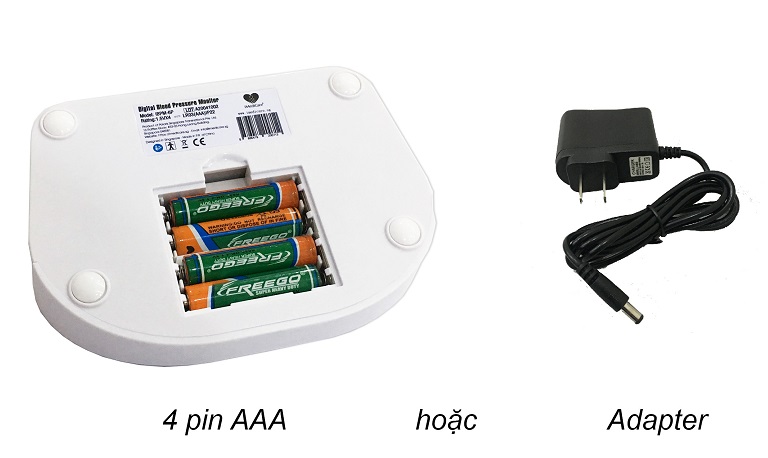 Nguồn điện của máy đo huyết áp điện tử bắp tay iMediCare iBPM-6P