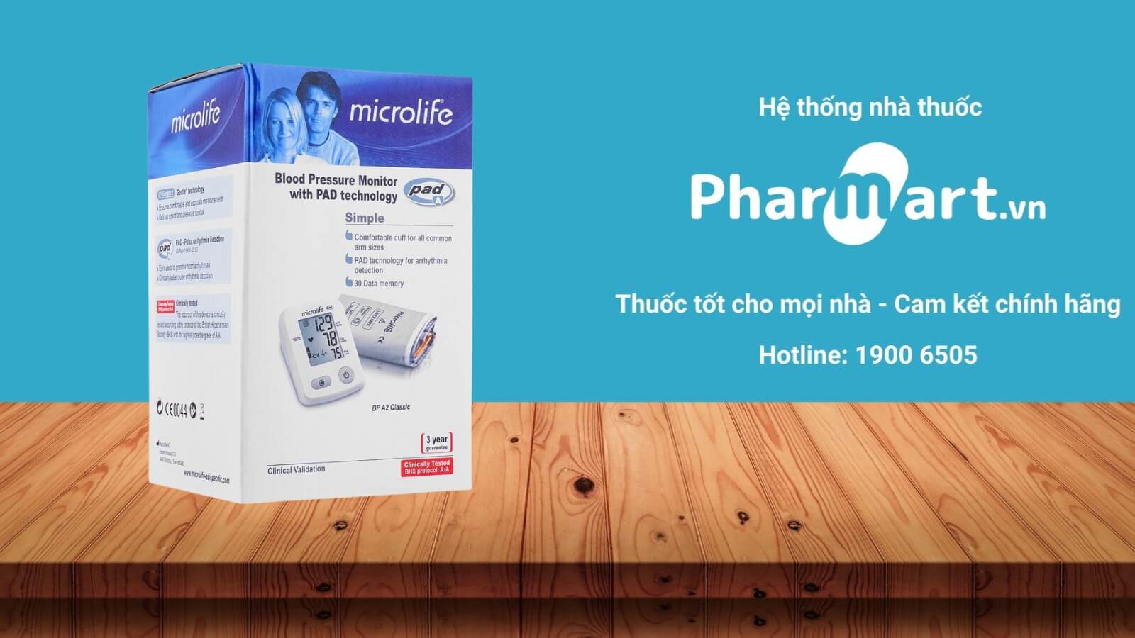Máy đo huyết áp Microlife BP A2 Classic được phân phối tại Nhà thuốc Pharmart