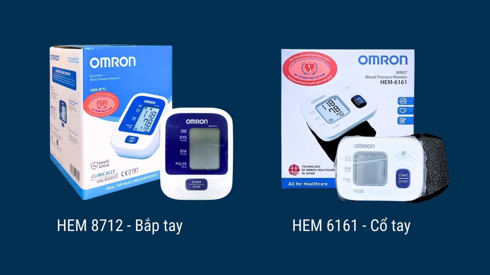 máy đo huyết áp HEM 8712, HEM 6161