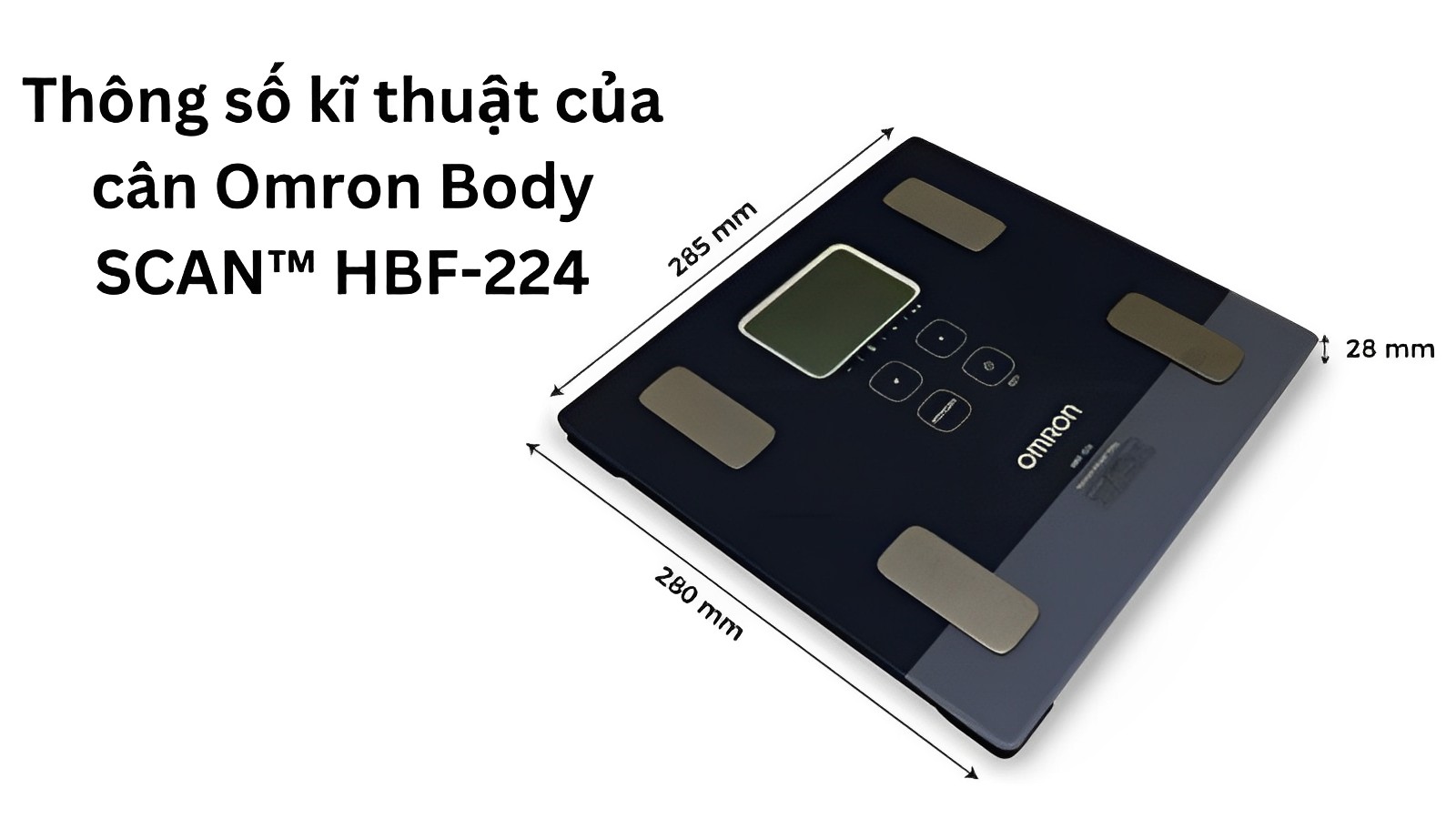 Thông số kĩ thuật của cân Omron Body SCAN™ HBF-224