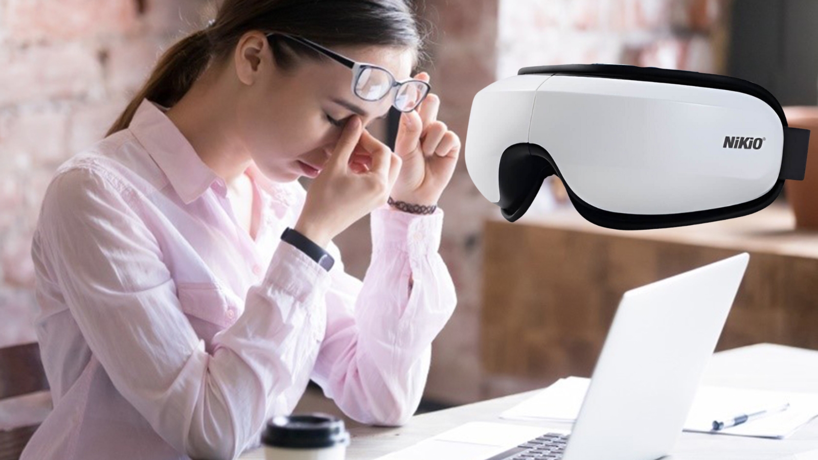 Máy massage mắt Nikio NK-116 tiện lợi cho cả gia