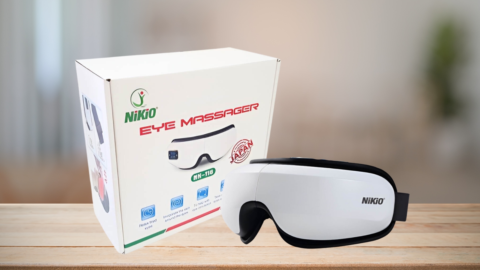 Massage mắt Nikio NK-116 giảm căng thẳng, nhức mỏi mắt