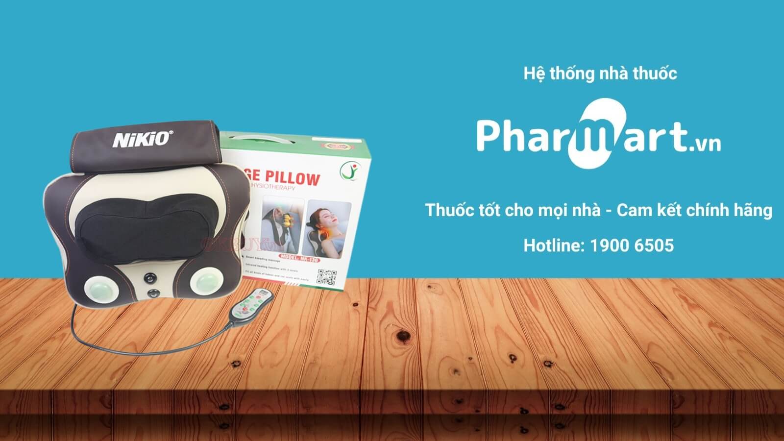  Máy massage hồng ngoại Nikio NK-136AC được phân phối chính hãng tại Pharmart
