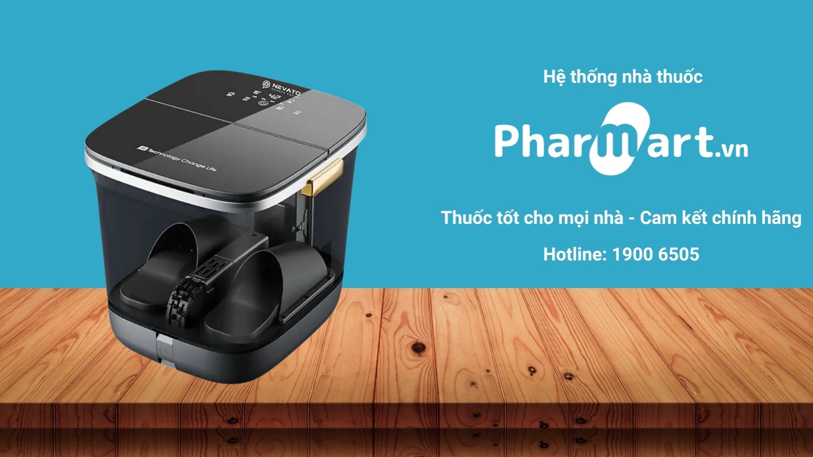 Địa chỉ mua Máy Massage Túi Khí Và Ngâm Chân Nevato NVFA405 uy tín