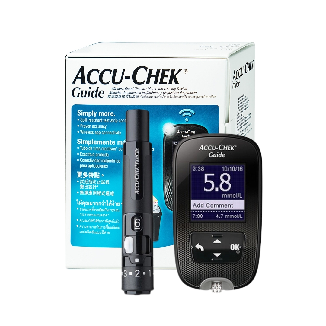 Máy thử đường huyết Accu-Chek Guide (đơn vị mmol/l)