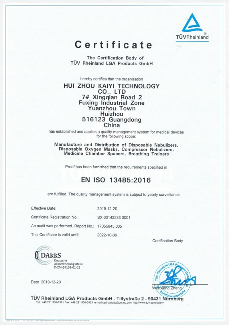 Giấy chứng nhận đạt tiêu chuẩn quản lý chất lượng ISO 13485