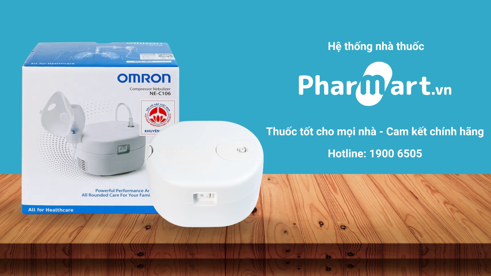 Đặt mua máy xông dung khí Omron giá tốt tại Pharmart