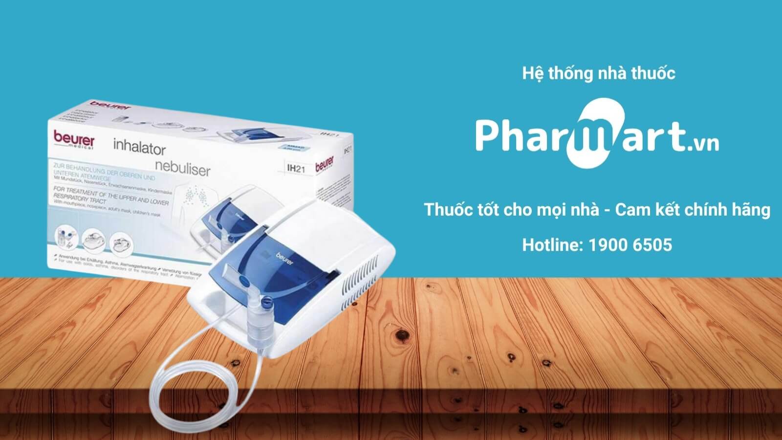 Máy xông mũi họng Beurer IH21 được phân phối chính hãng tại Pharmart.vn