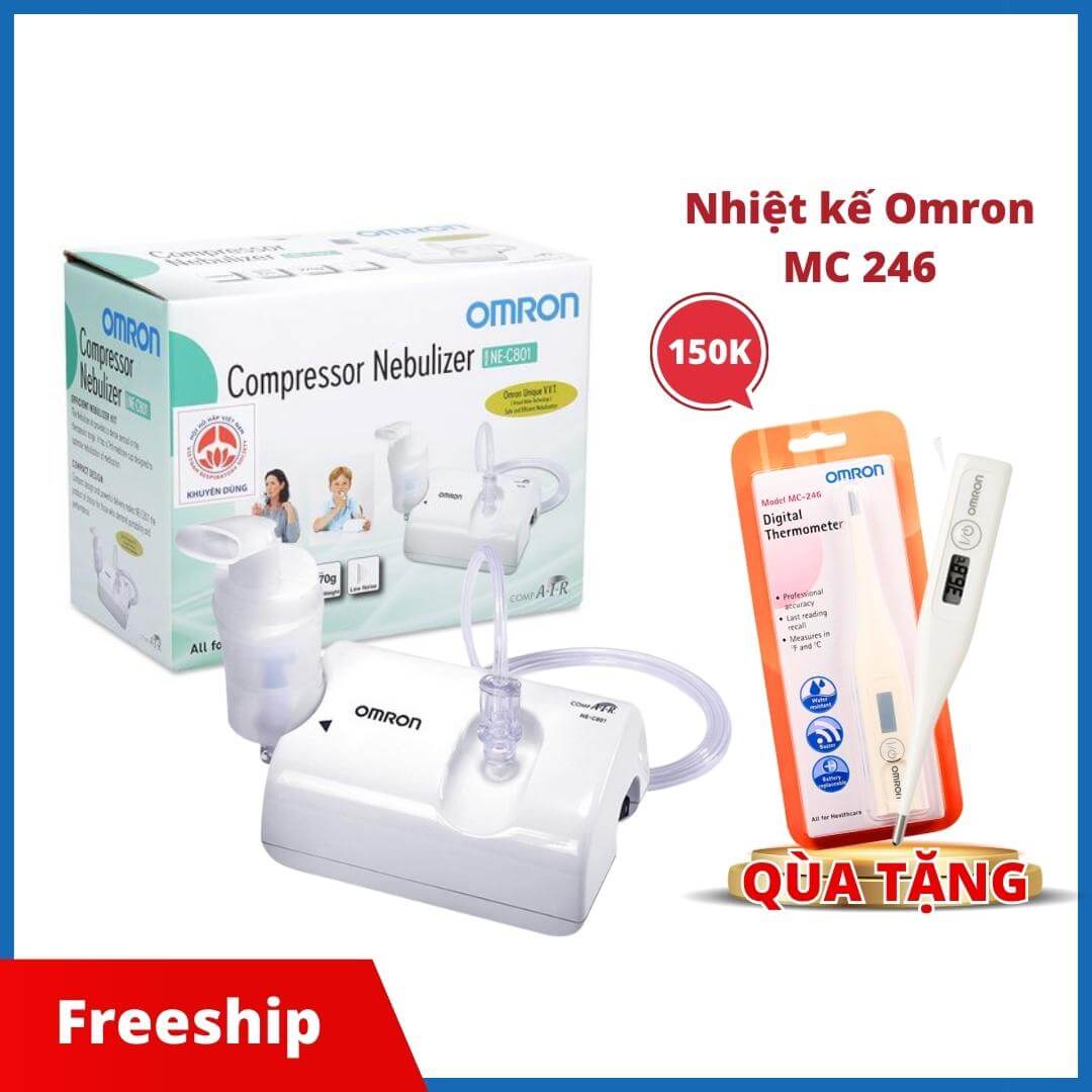 Máy xông mũi họng Omron NE-C801 - Pharmart.vn