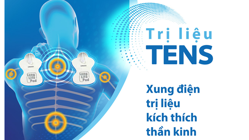 Máy xung điện trị liệu Omron HV-F013 sử dụng công nghệ TENS