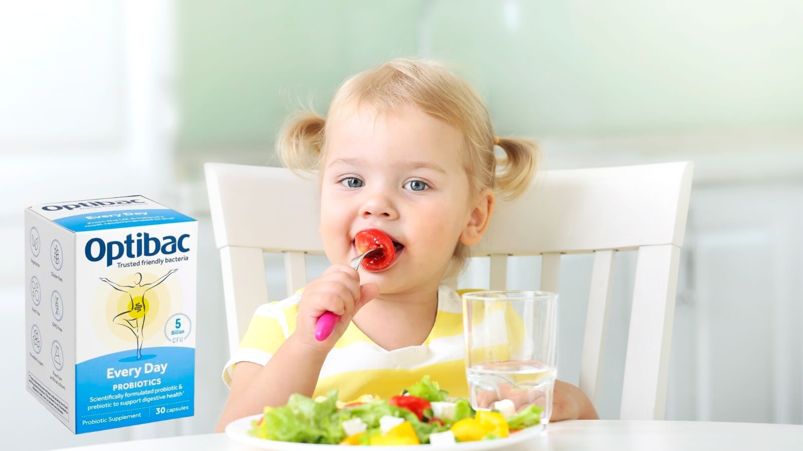 OptiBac Probiotics Everyday giúp hỗ trợ tốt cho hệ tiêu hóa