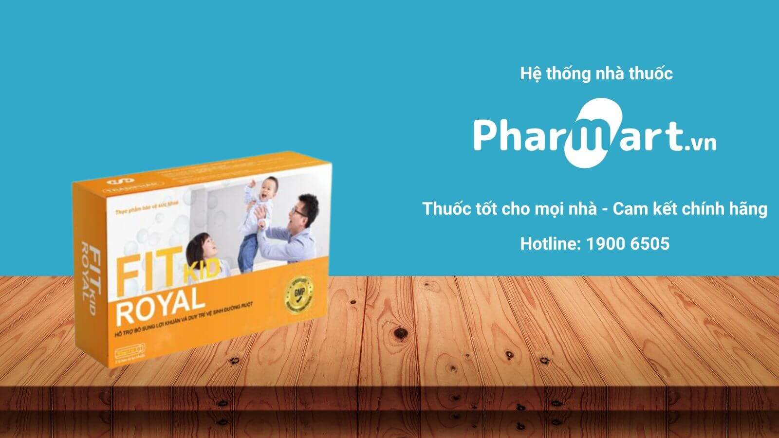 Liên hệ Pharmart.vn để đảm bảo mua Men tiêu hóa Fit Kit ROYAL chính hãng