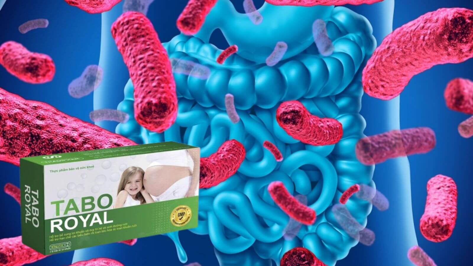 Men tiêu hóa Tabo Royal Bào tử lợi khuẩn Anh Quốc cho mẹ và bé táo bón, biếng ăn