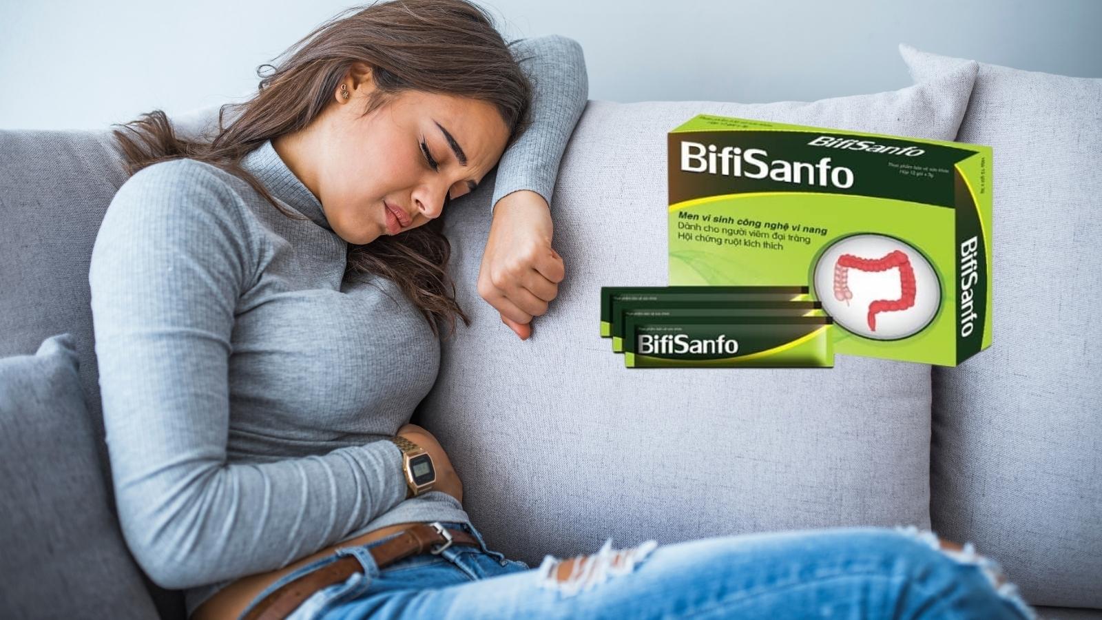 Men Vi Sinh Bifisanfo Plus hỗ trợ viêm đại tràng, hội chứng ruột kích thích