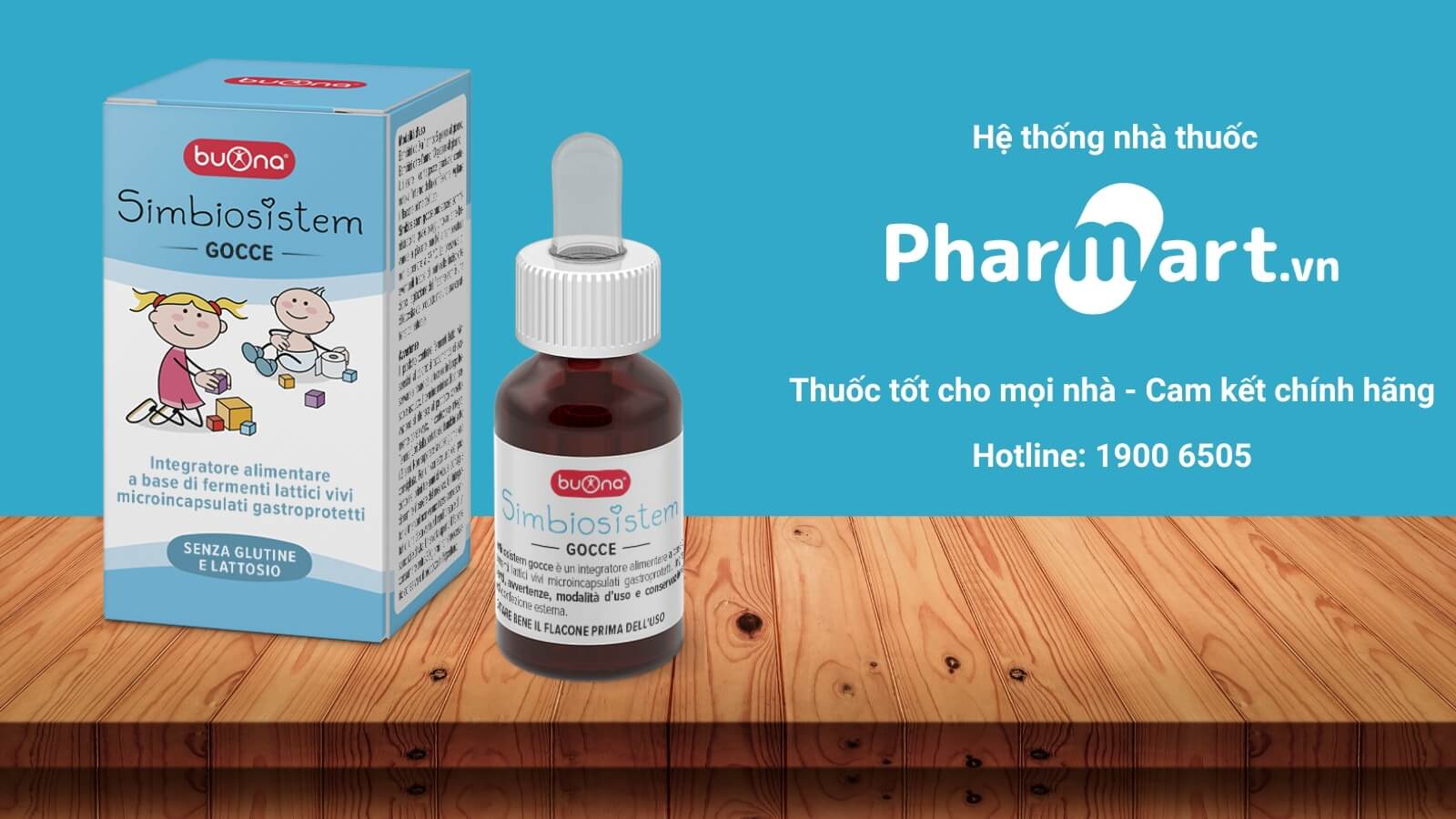 Hệ thống nhà thuốc Pharmart có bán men vi sinh Simbiosistem Gocce
