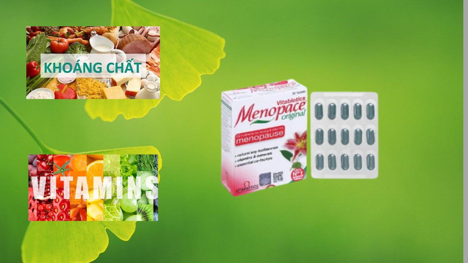    Menopace cung cấp đa vitamin và đa khoáng chất