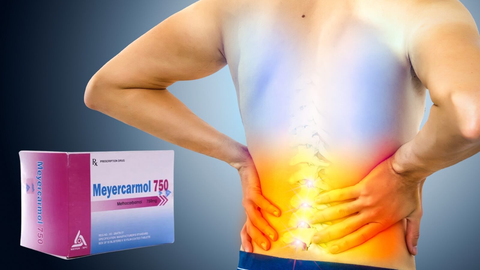 Methocarbamol có tác dụng giảm co thắt cơ, giảm đau cơ