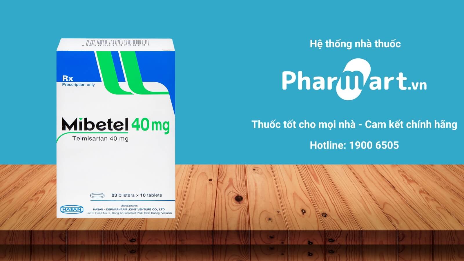 Mua Thuốc Mibetel 40mg chính hãng tại Pharmart.vn