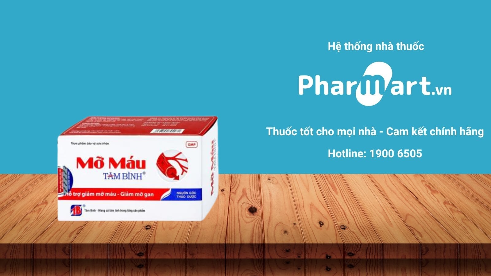 Liên hệ Pharmart.vn để đảm bảo mua Mỡ máu Tâm Bình chính hãng