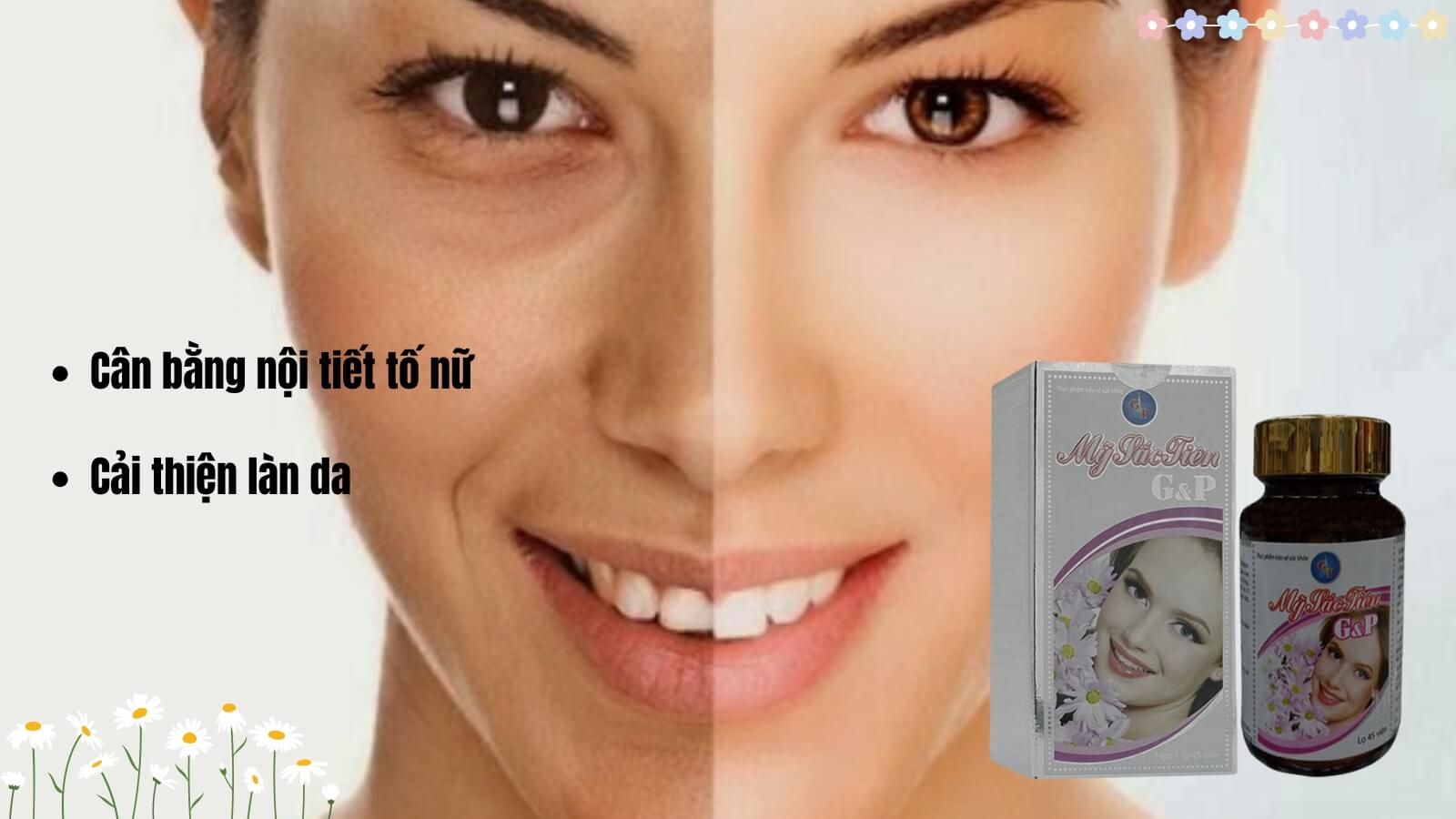 Mỹ sắc tiên G&P kết hợp độc đào các thảo dược thiên nhiên