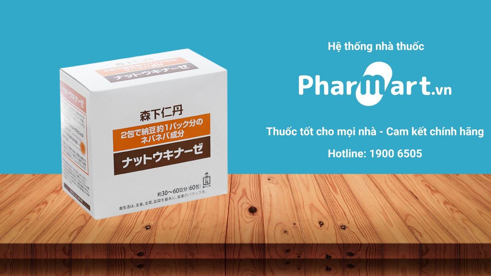 Pharmart.vn - địa chỉ mua Nattokinase Jinta chính hãng, đầy đủ giấy tờ cấp phép của Bộ Y tế