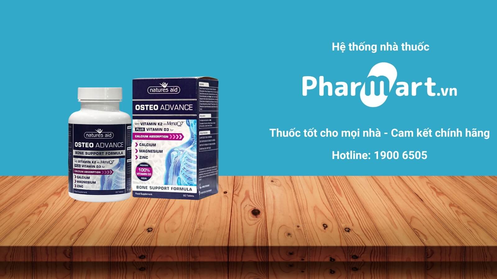 Mua Natures Aid Osteo Advance chính hãng tại Pharmart.vn
