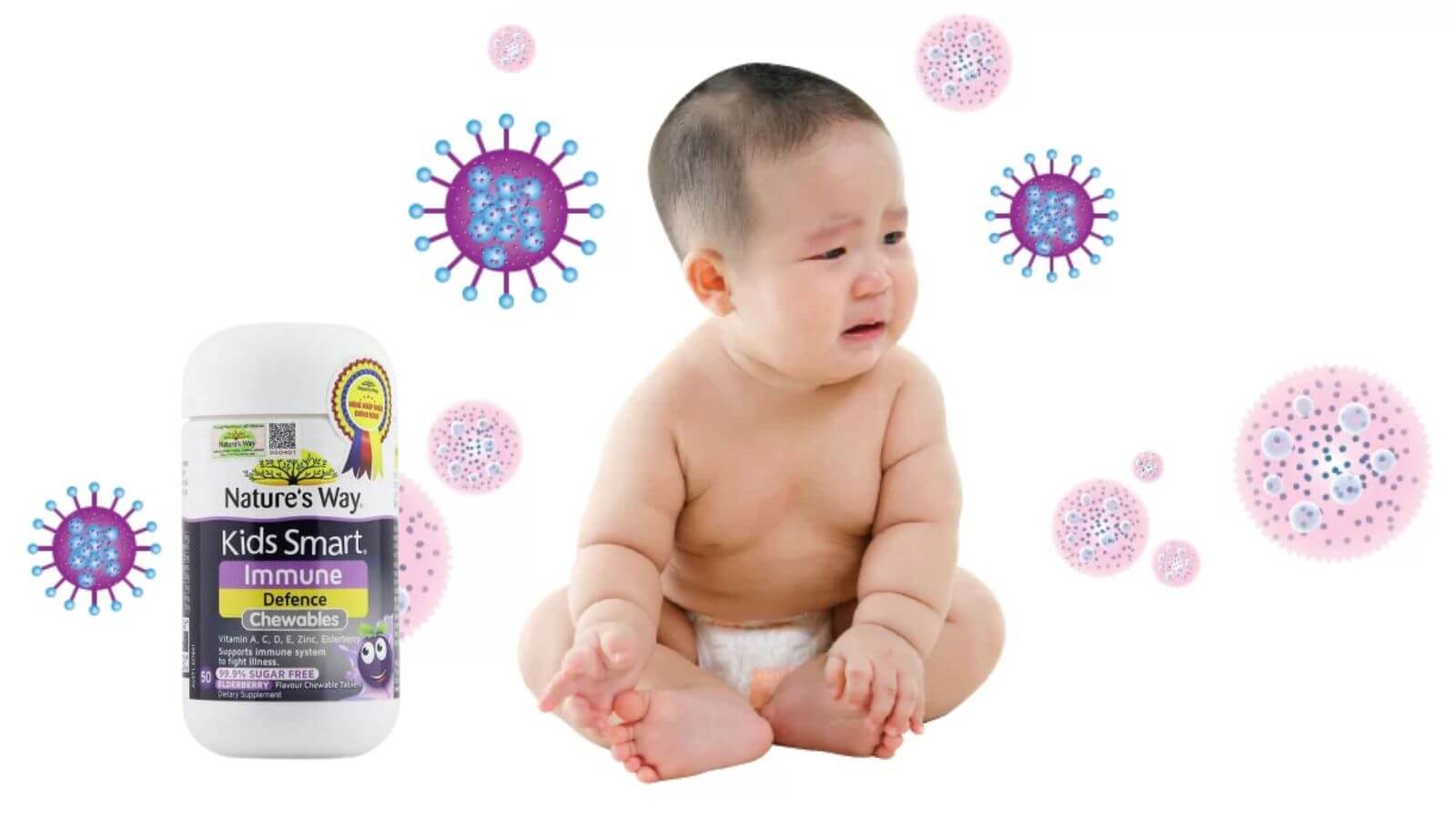 Nature's Way Kids Smart Immune Defence - Tăng cường hệ miễn dịch và đề kháng cho trẻ