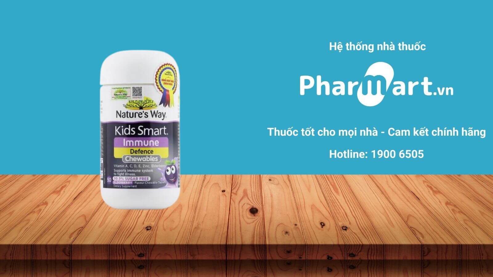 Liên hệ Pharmart.vn để mua Nature's Way Kids Smart Immune Defence chính hãng