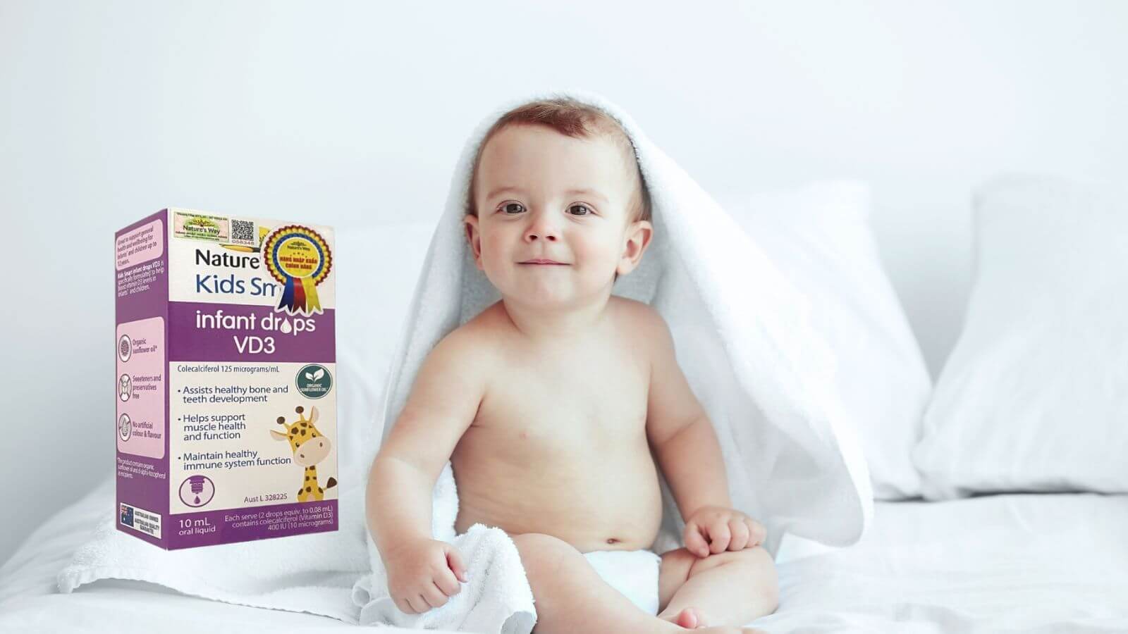 Sản phẩm bổ trợ Vitamin D và cải thiện sự phát triển toàn diện của trẻ