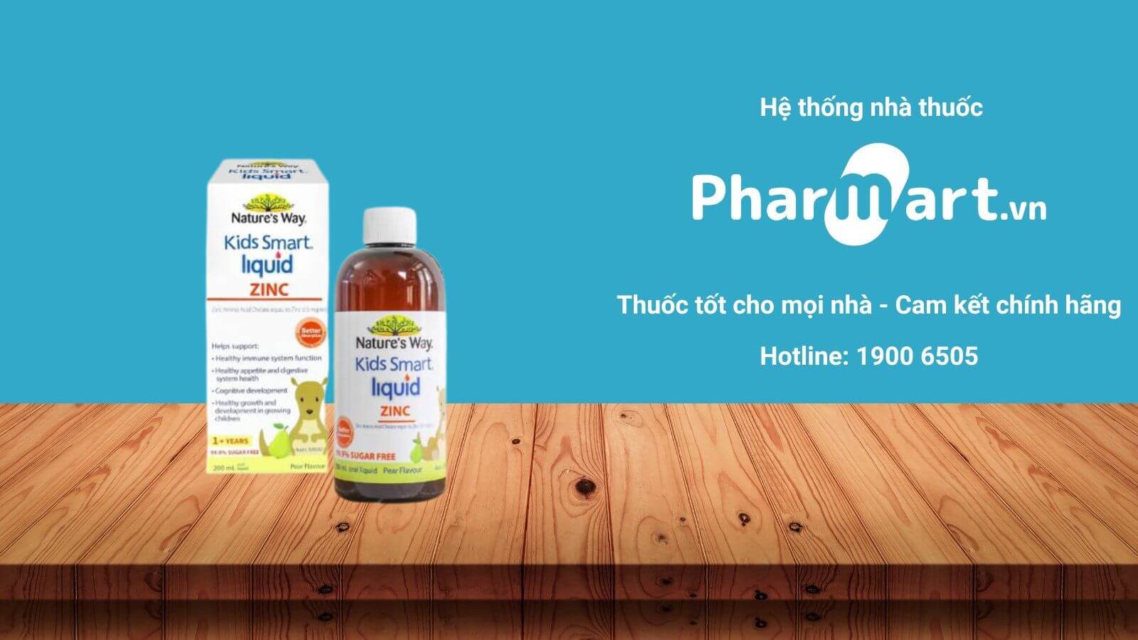 Liên hệ Pharmart.vn để mua Nature's Way Kids Smart Liquid Zinc chính hãng