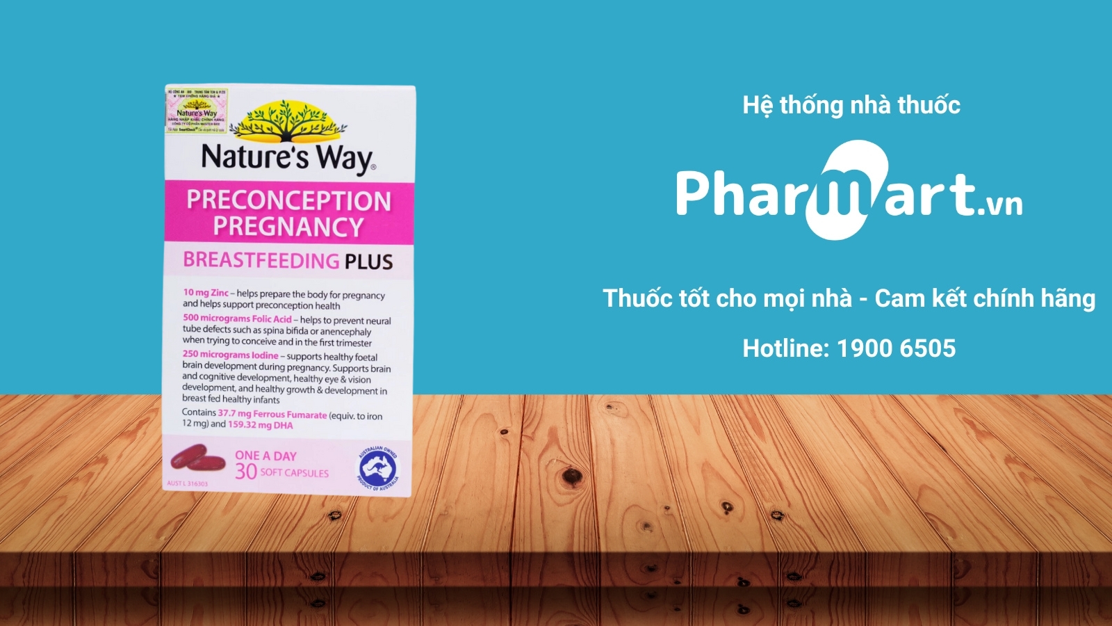 Mua ngay Nature's Way PreConception Pregnancy Breastfeeding Plus chính hãng tại Pharmart.vn 