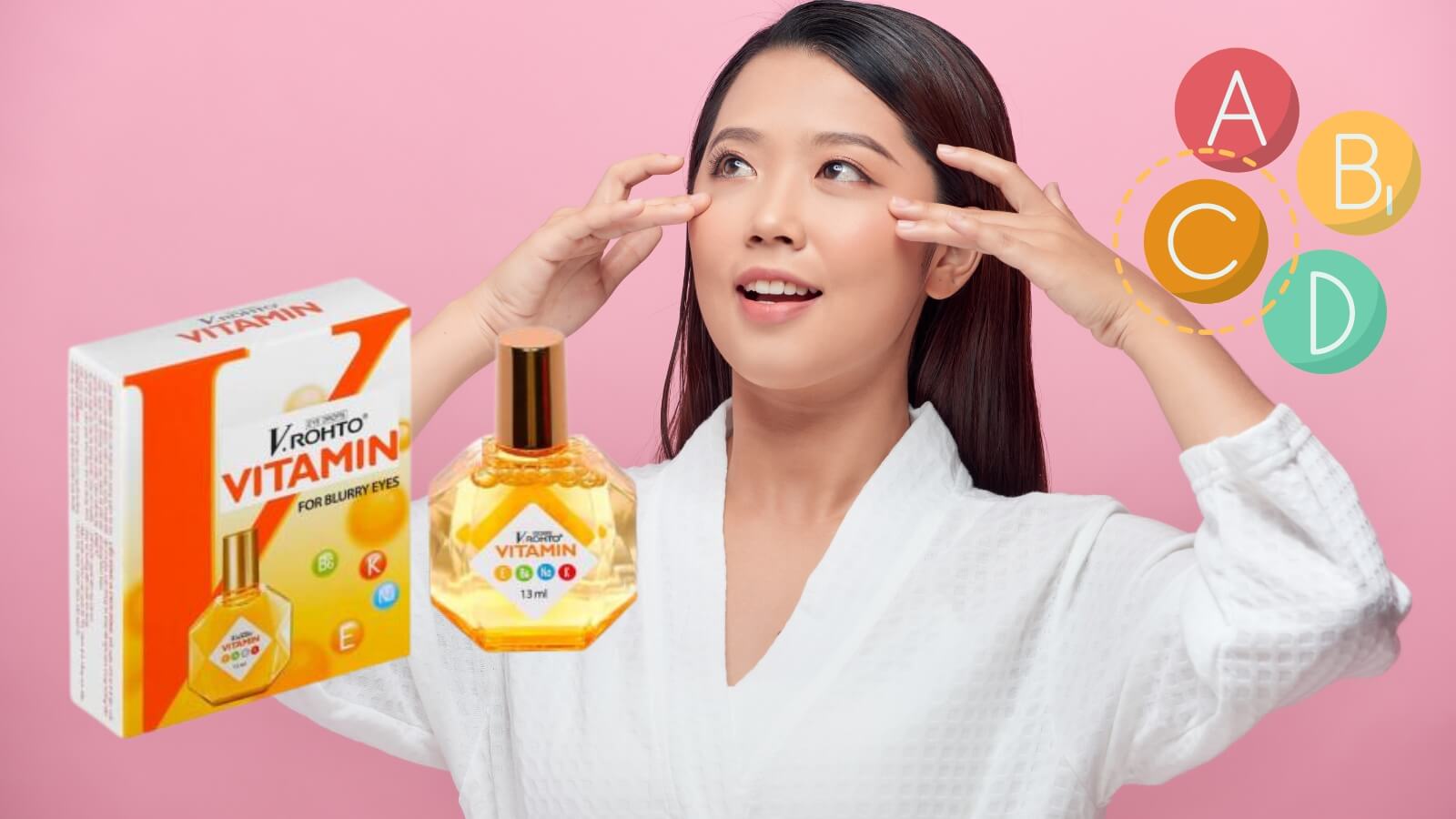 Nhỏ mắt VRohto Vitamin - Cải thiện thị lực, sáng khoẻ đôi mắt