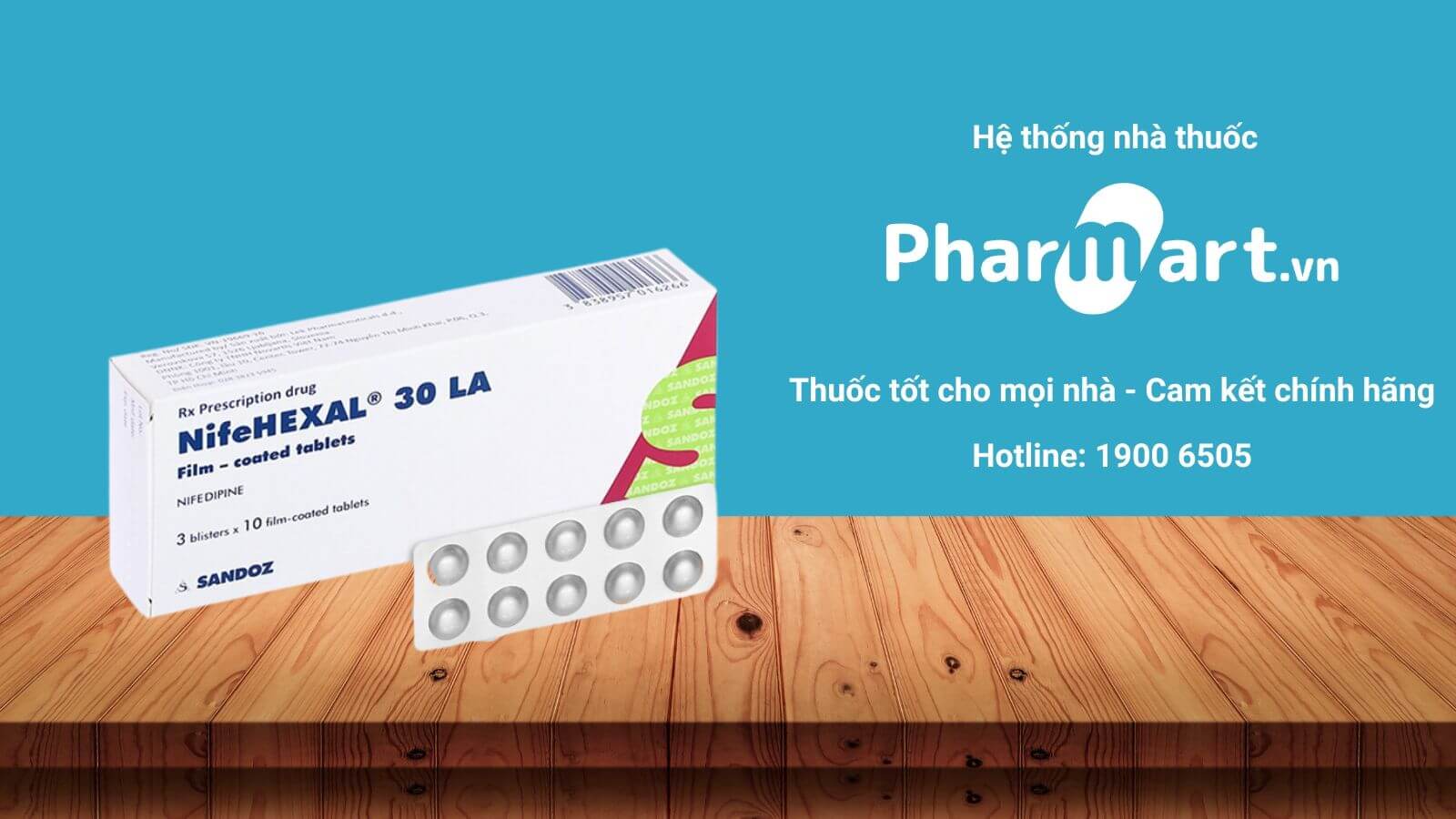 Mua ngay NifeHexal LA 30mg chính hãng tại Pharmart.vn