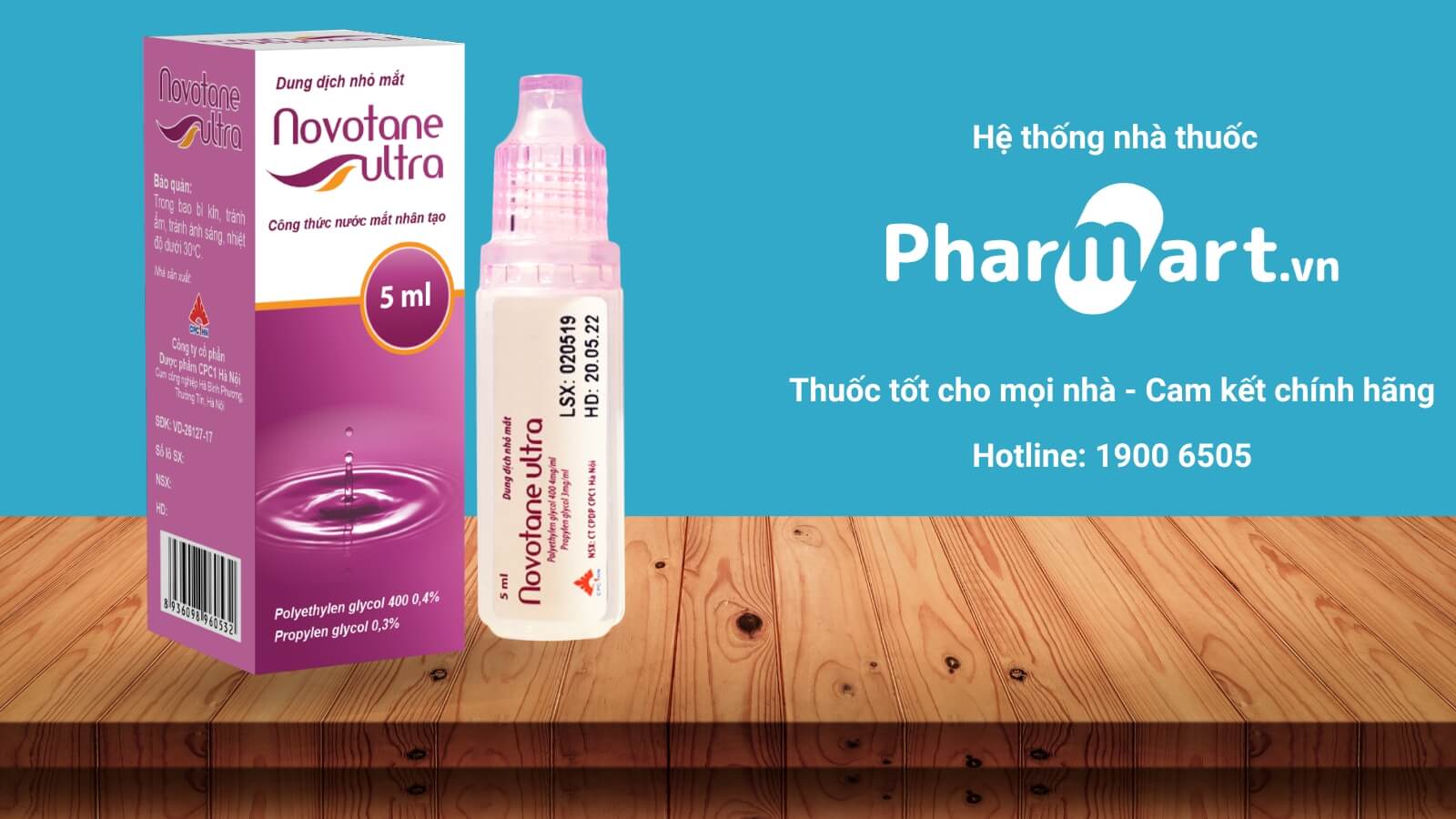 Pharmart cam kết cung cấp sản phẩm chính hãng đến tay người tiêu dùng.