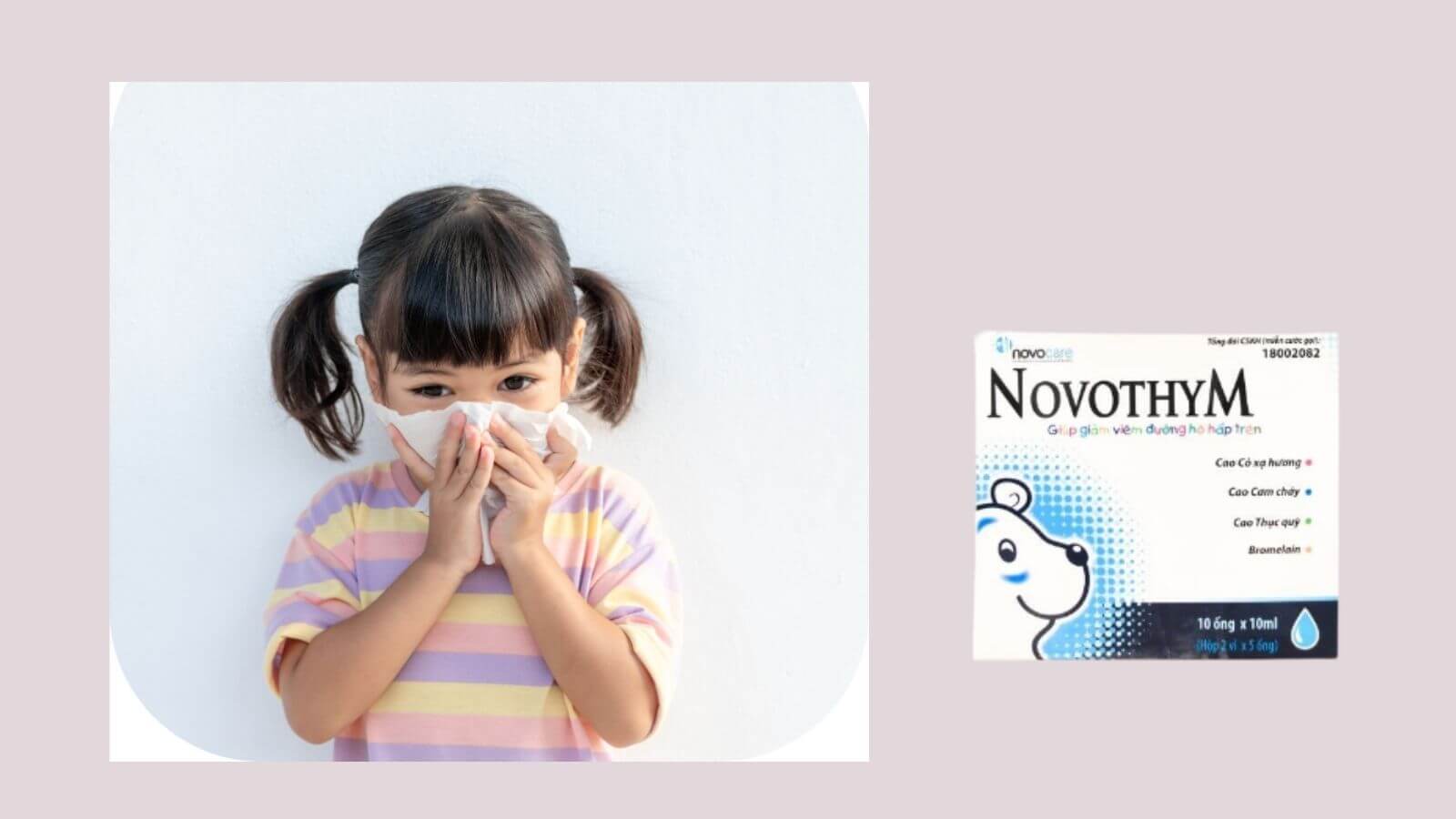 Novothym - Hỗ trợ tăng đề kháng cho trẻ