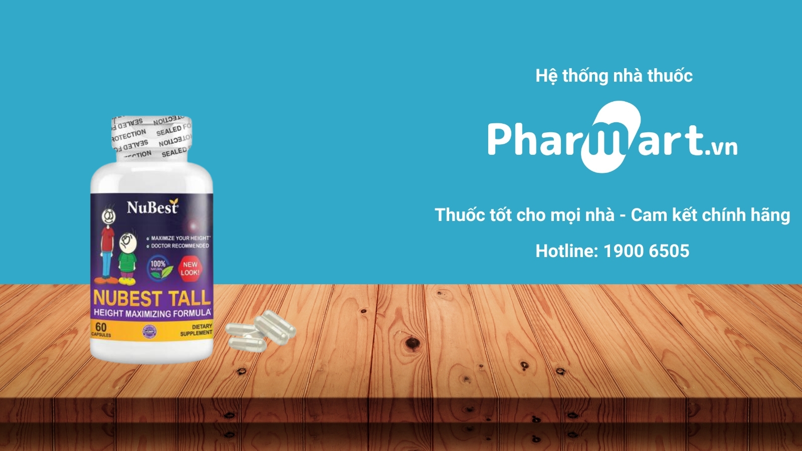 NuBest Tall hiện đang được phân phối chính hãng tại Hệ thống nhà thuốc Pharmart