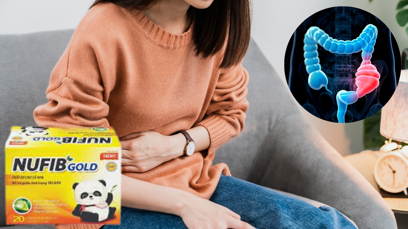 Men tiêu hóa Nufib Gole giúp hỗ trợ nhuận tràng, giảm tình trạng táo bón