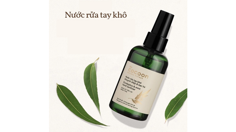 Nước rửa tay khô khuynh diệp và bạc hà Cocoon