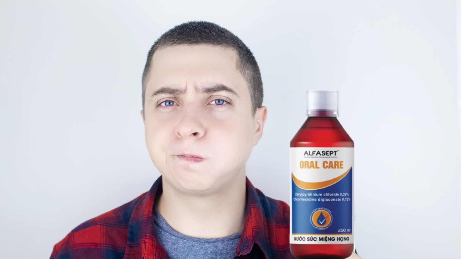 Nước súc miệng họng Alfasept Oral Care hương bạc hà 012% CHG - Ngăn ngừa vi khuẩn gây viêm lợi, giữ hơi thở tươi mát