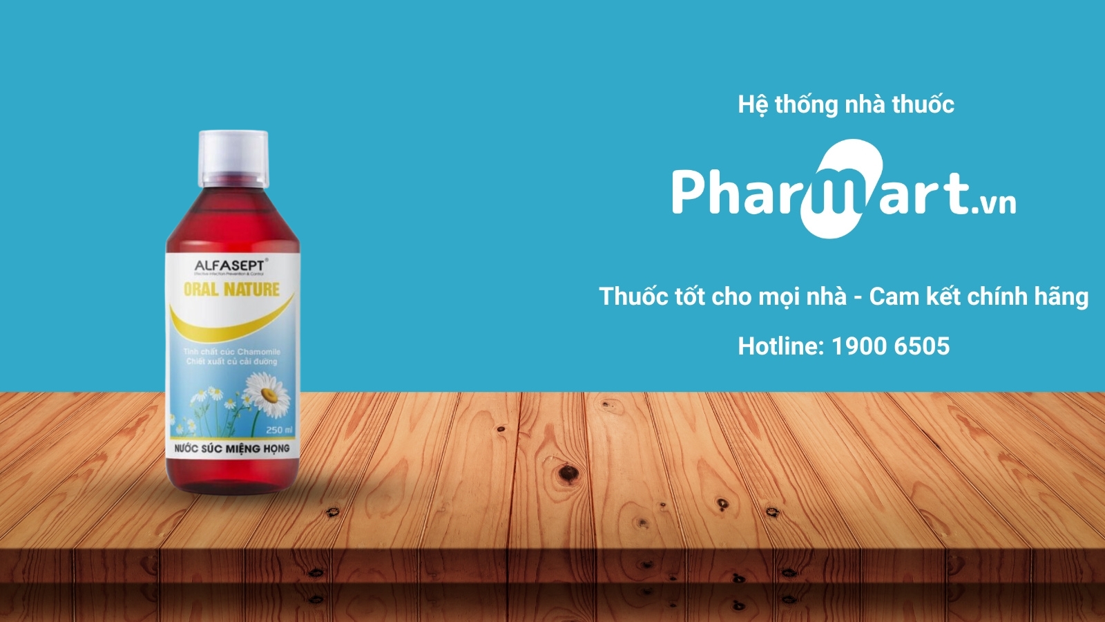 Nước súc miệng họng Alfasept Oral Nature