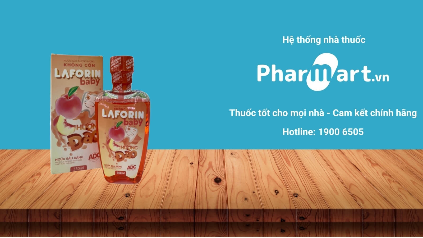 Mua ngay nước súc miệng Laforin Baby hương Đào chính hãng tại Pharmart.vn