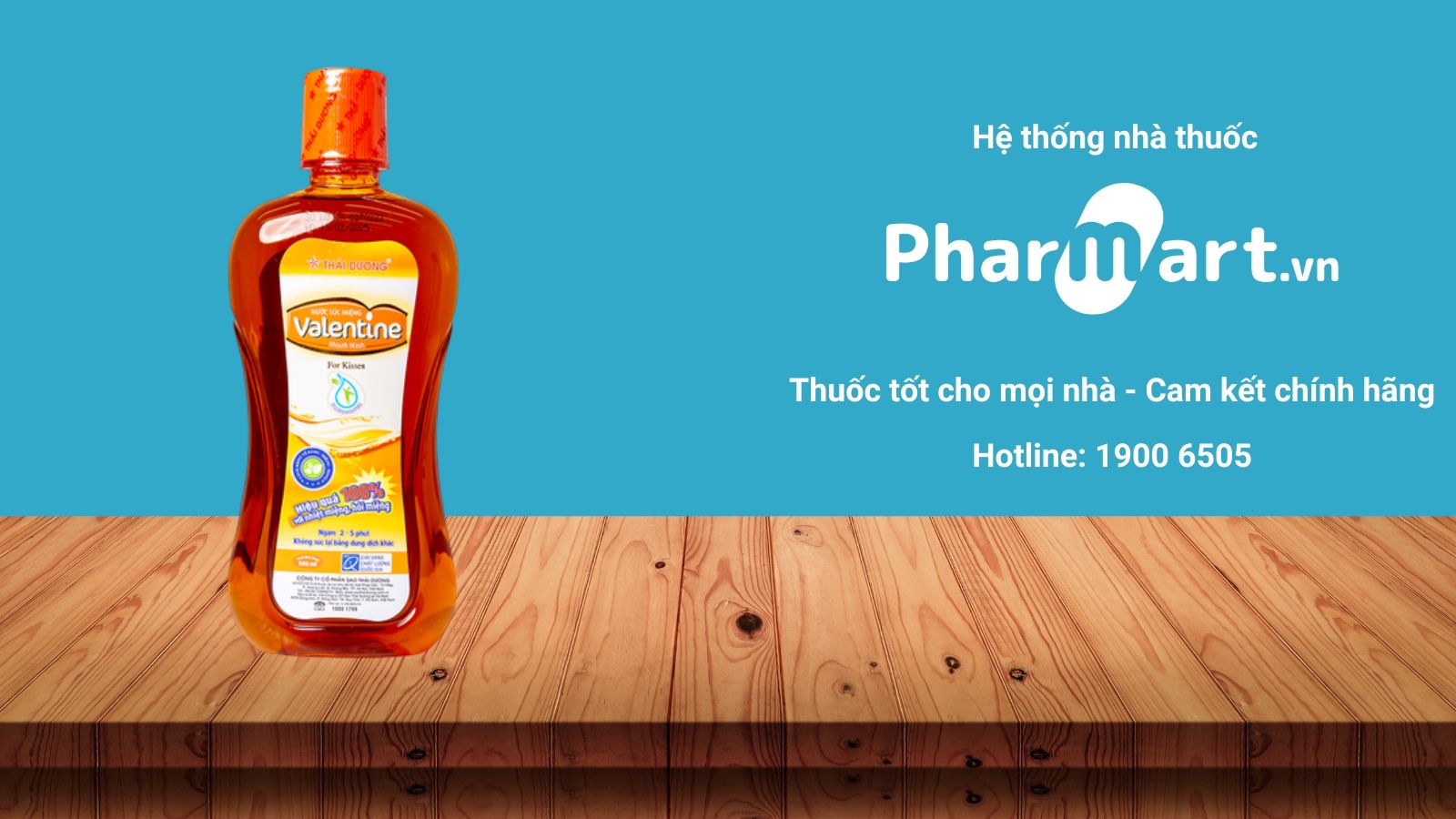 Nước súc miệng Valentine đang được bán chính hãng tại Nhà thuốc Pharmart.vn