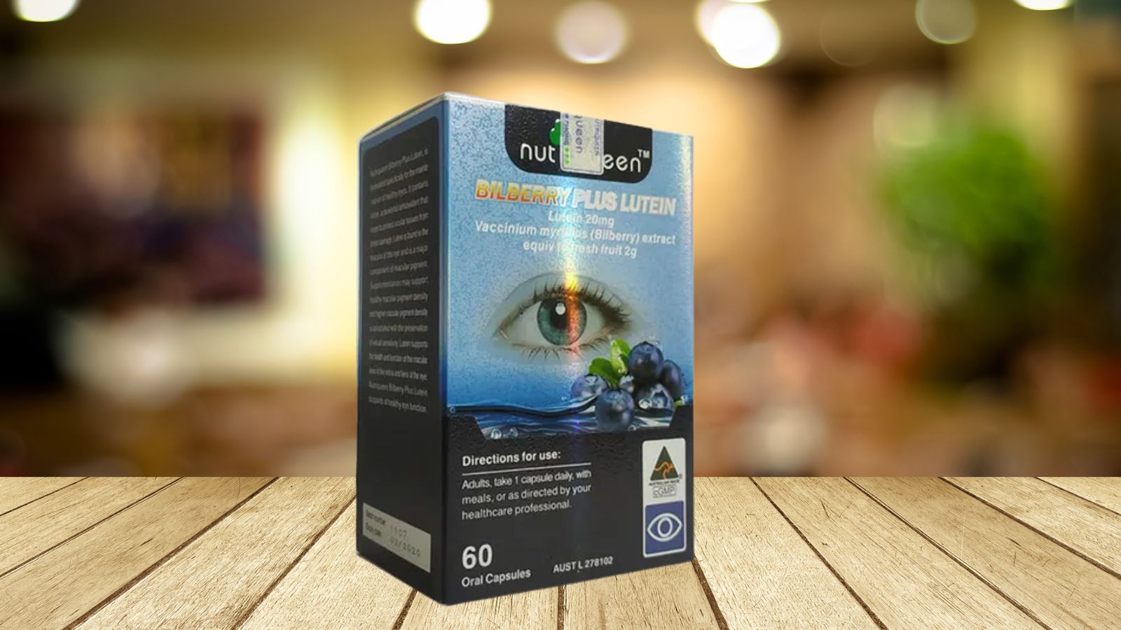 Nutriqueen Bilberry Plus Lutein được sản xuất từ các nguyên liệu tự nhiên