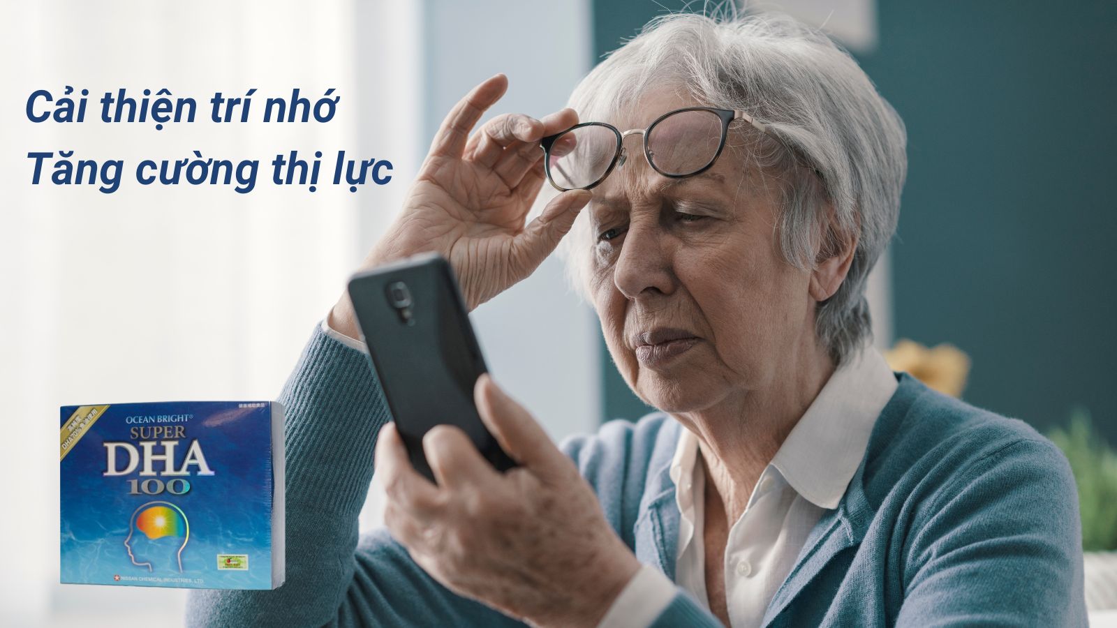 Ocean Bright Super DHA 100 tăng cường trí nhớ, cải thiện thị lực