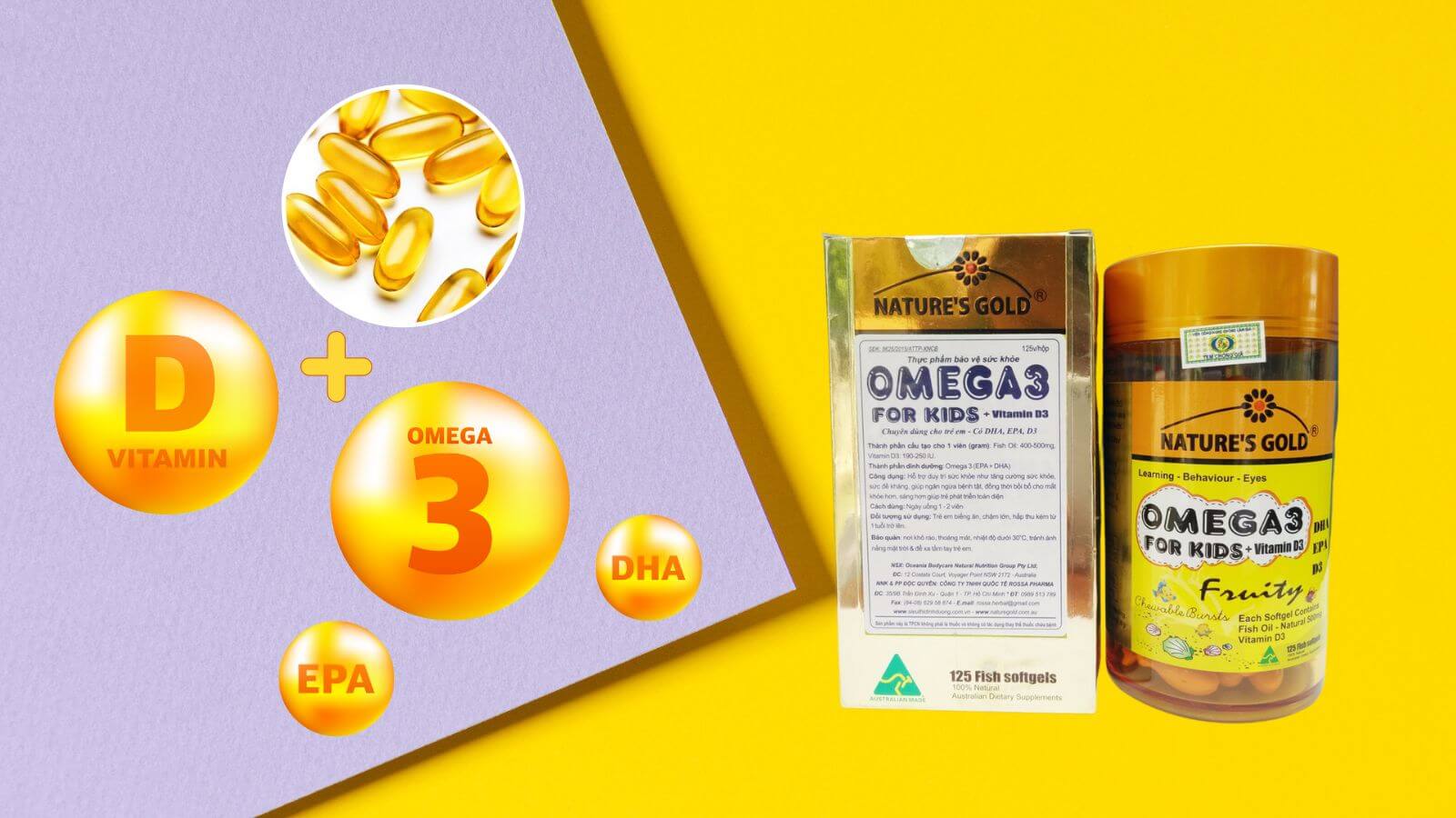 Thành phần của viên uống Omega 3 Vitamin D3
