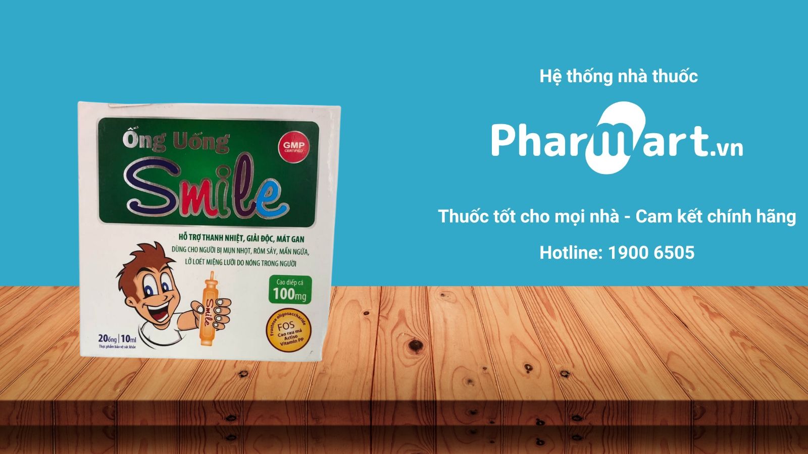 Mua Ống uống thanh nhiệt mát gan Smile chính hãng tại Pharmart.vn
